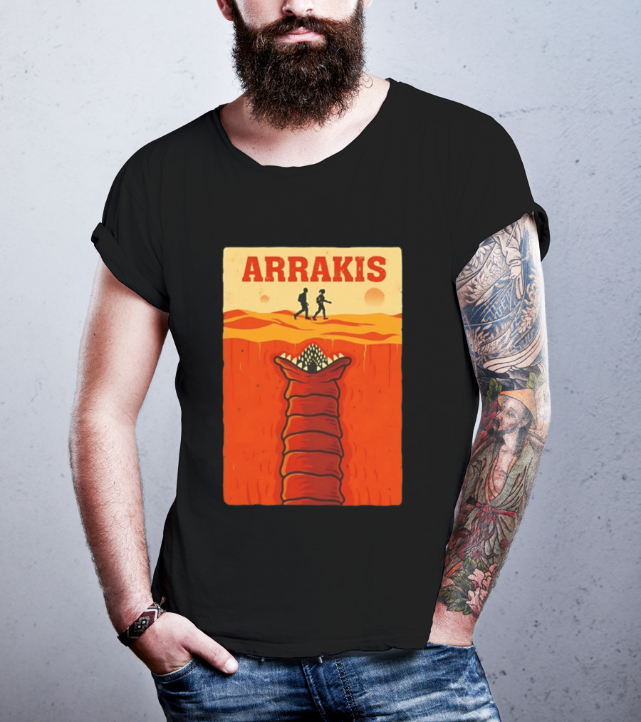 Arrakis Sandworm Apocalypse Movie Style Dune T-Shirt