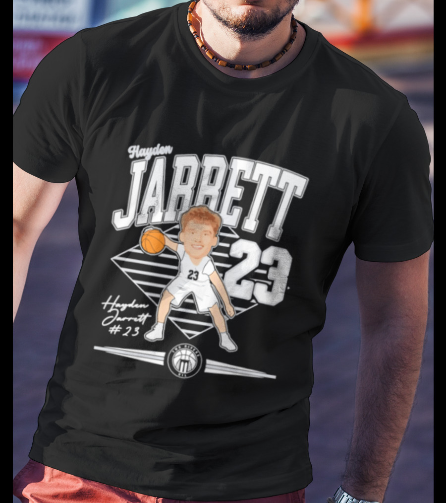 Hayden Jarrett 23 Marietta Basketball 2025 Signature T-Shirt