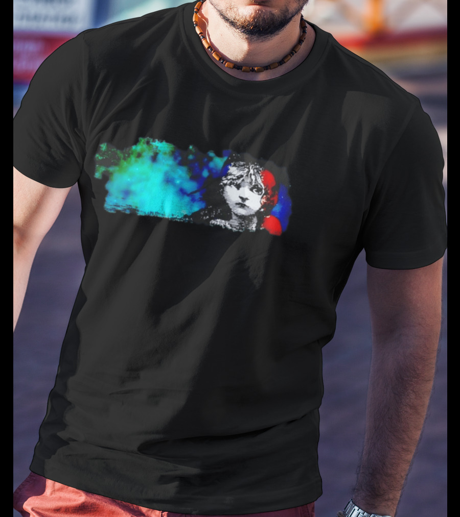 Rare Les Miserables Broadway Cosette Blue Red Watercolor T-Shirt