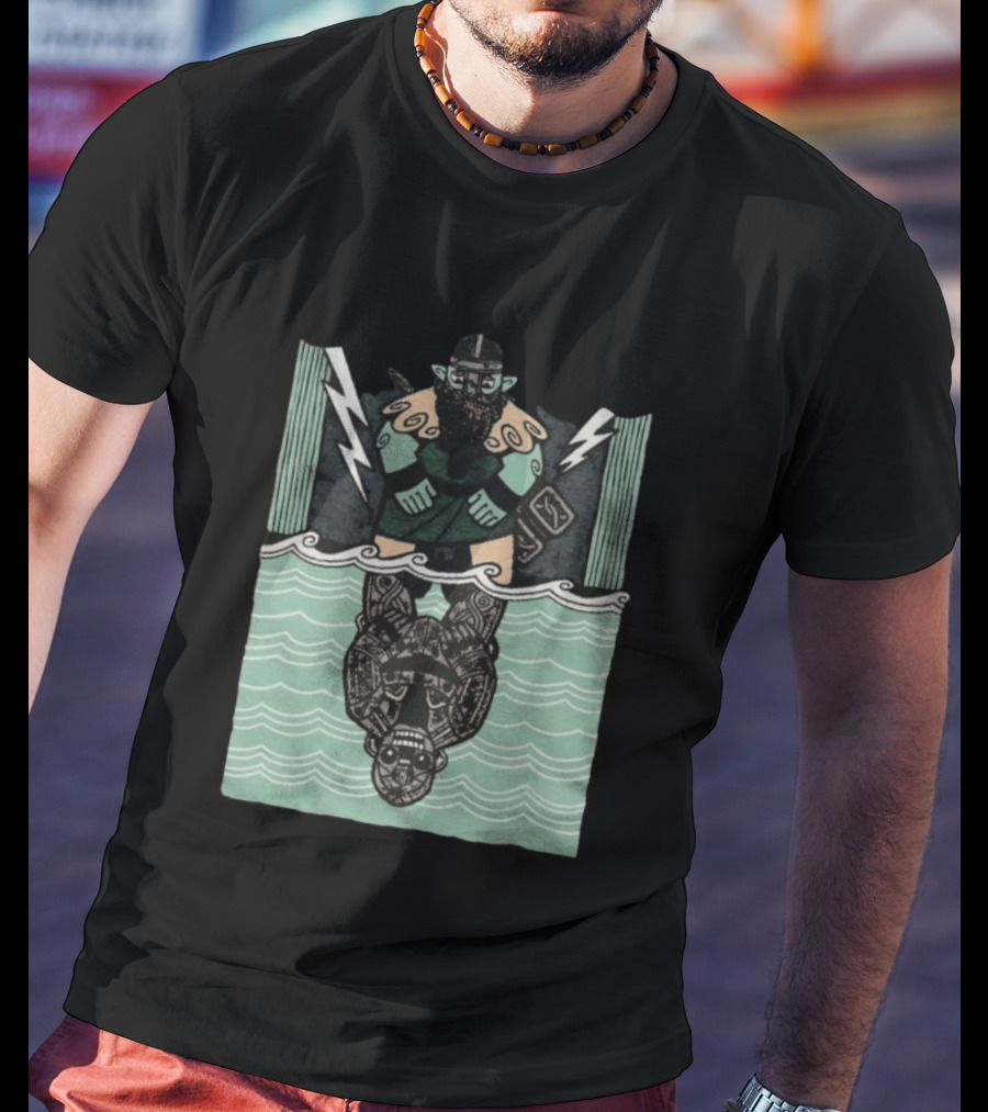 Reflections Of Tolv Norse Viking Thunder God And Mythology Reflection T-Shirt