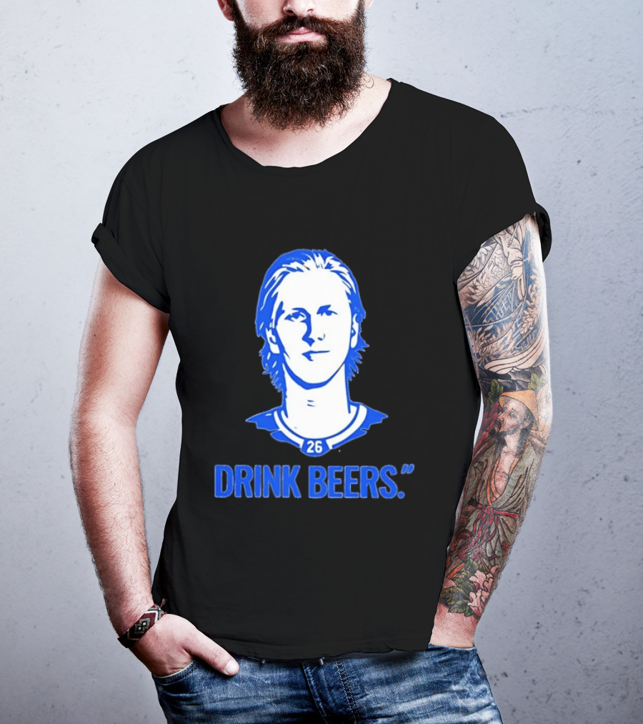 Sam Carrick Rasmus Dahlin Drink Beers Buffalo Sabres Hockey 26 T-Shirt