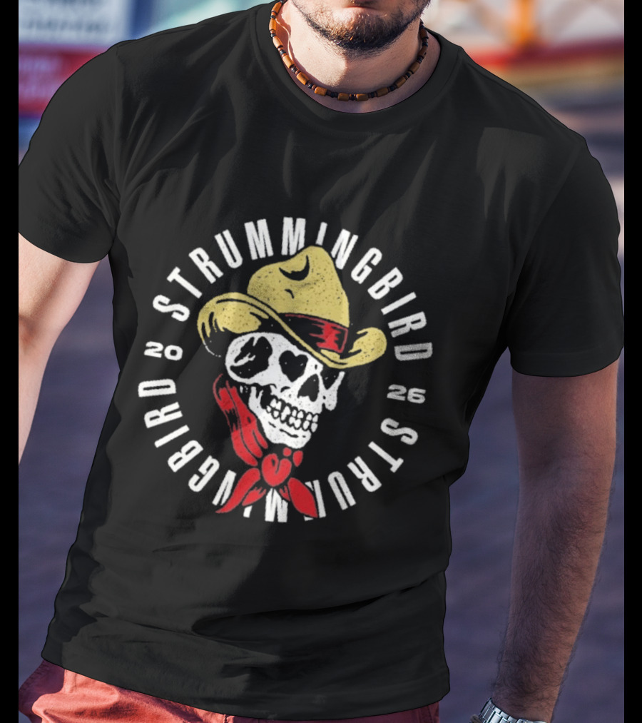 Strummingbird 2026 Skull Cowboy Festival Exclusive Australia October 17 18 T-Shirt