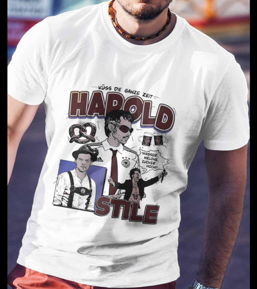 Harold Stile Oktoberfest Pretzel Beer Traditional Outfit T-Shirt