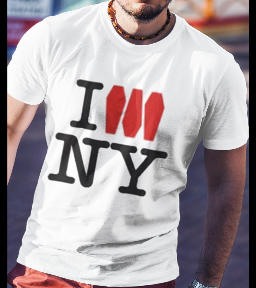 I Love NY Coffin Icon Parody Trend T-Shirt