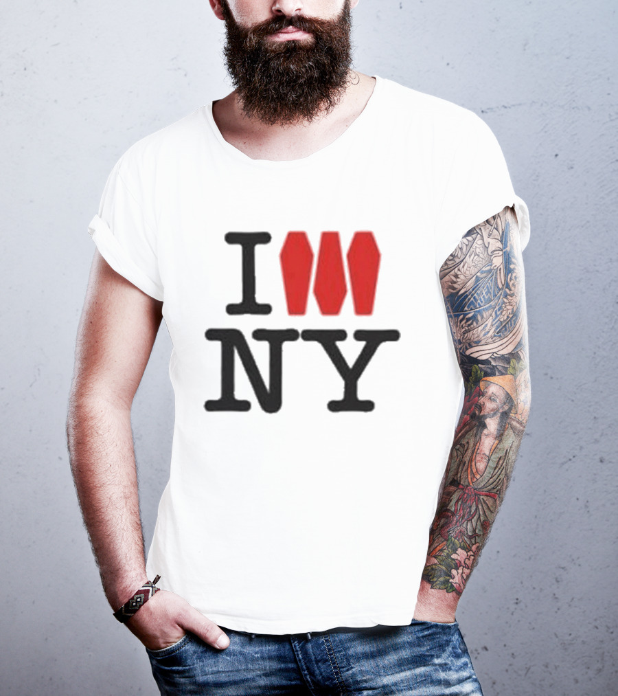 I Love NY Coffin Icon Parody Trend T-Shirt