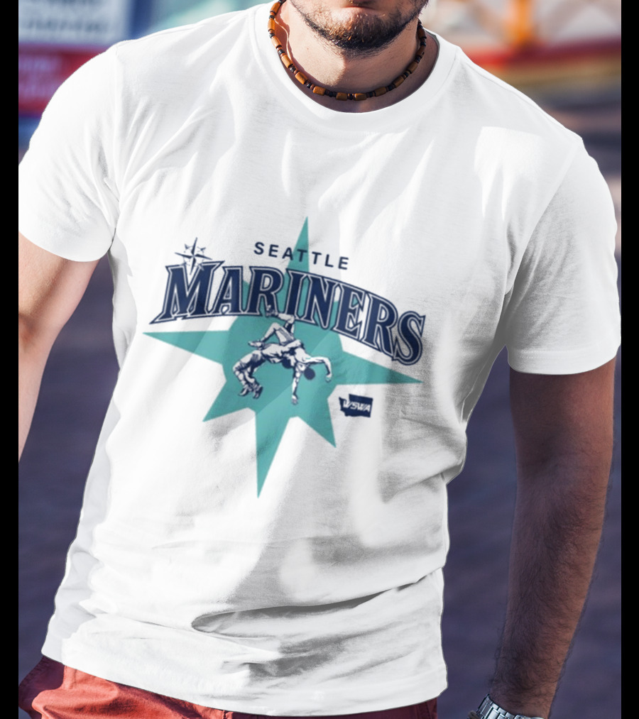 Seattle Mariners WA State Wrestling Association T-Shirt