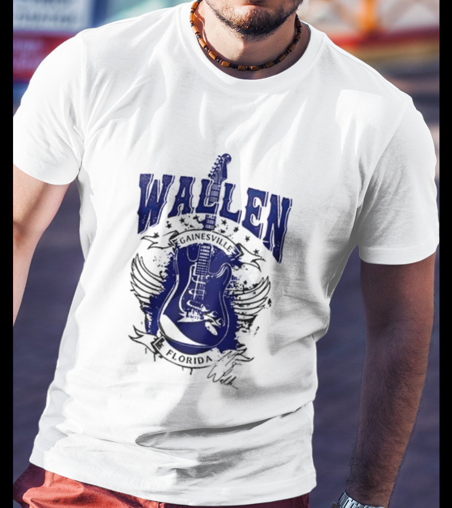 Morgan Wallen Gainesville Florida Guitar Wings T-Shirt