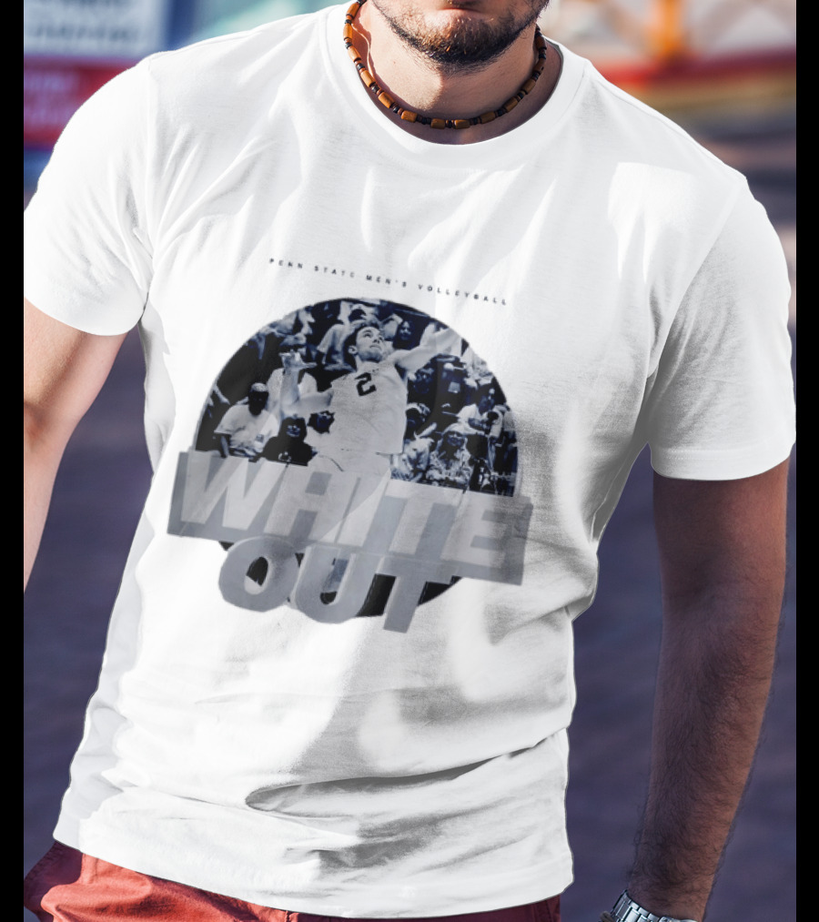 Penn State Nittany Lions Men's Volleyball White Out 2026 Player Action T-Shirt