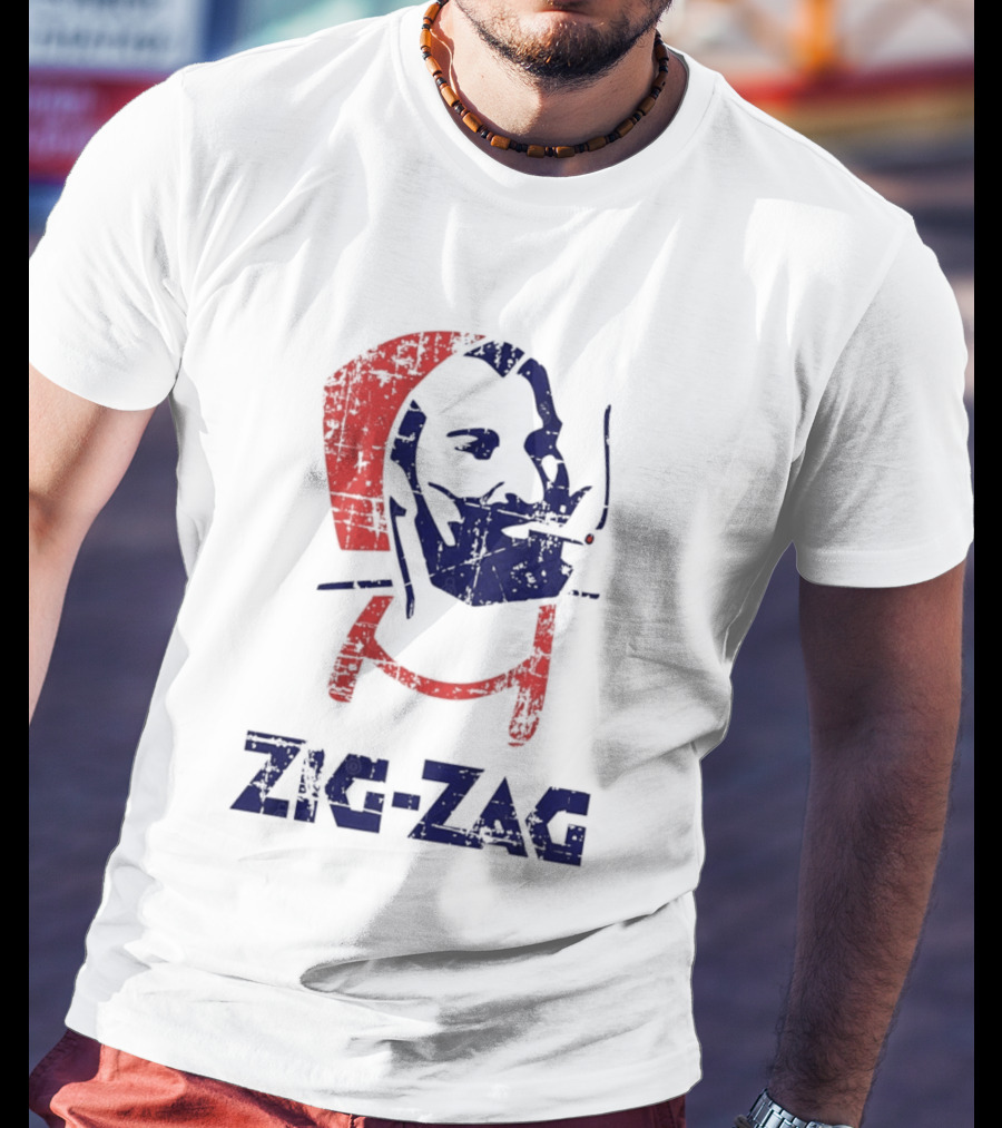 Zouave Soldier Zig Zag Smoking T-Shirt