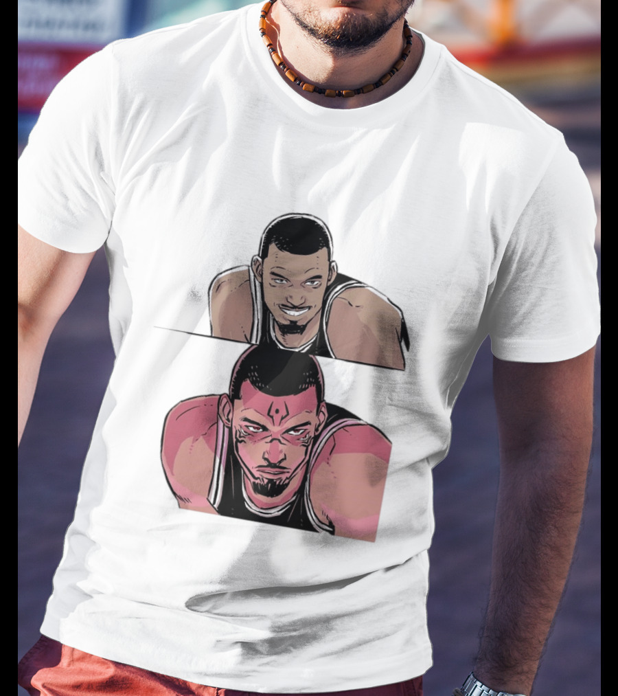 Victor Wembanyama Anime Style Transformation Wemby To Wemkuna T-Shirt