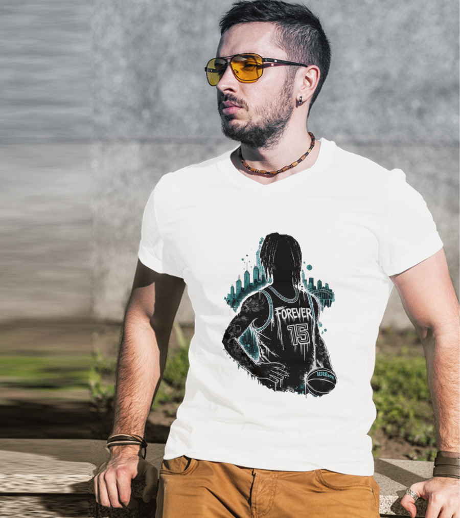 Brandon Clarke Forever 15 Memphis Grizzlies Basketball City Skyline Wilson T-Shirt