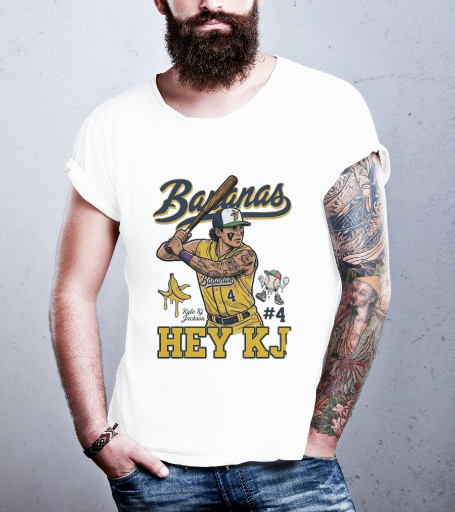 Bananas Kyle Kj Jackson Number 4 Hey KJ T-Shirt