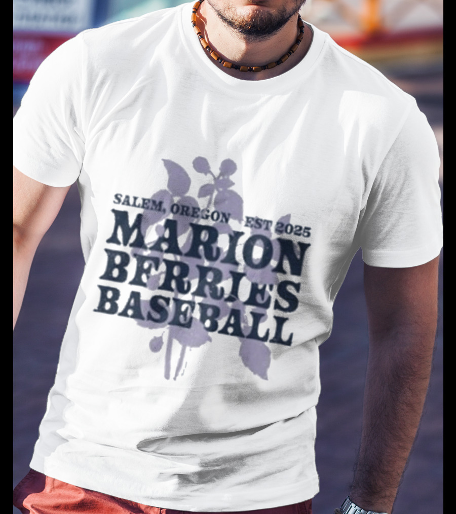 Salemo, Oregon Est 2023 Marion Berries Baseball T-Shirt