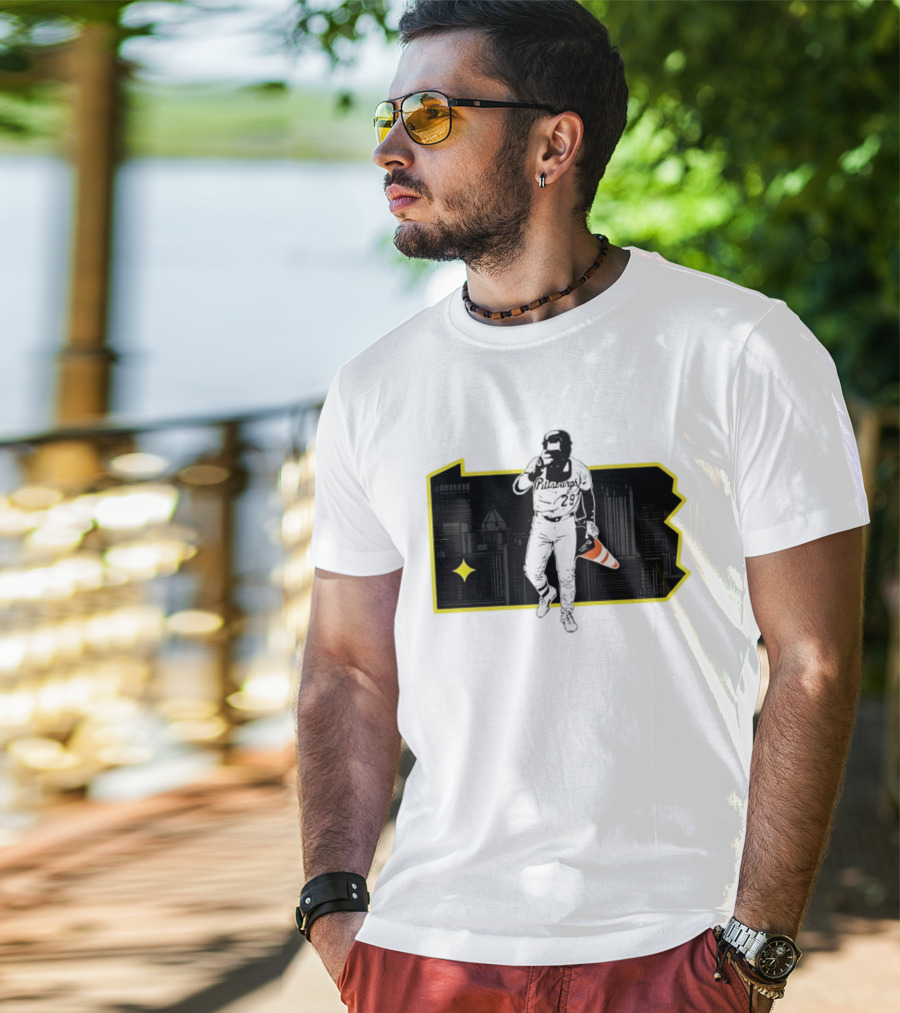 Pittsburgh Pirates Ryan O'Hearn Fear The Cone 29 City Skyline T-Shirt