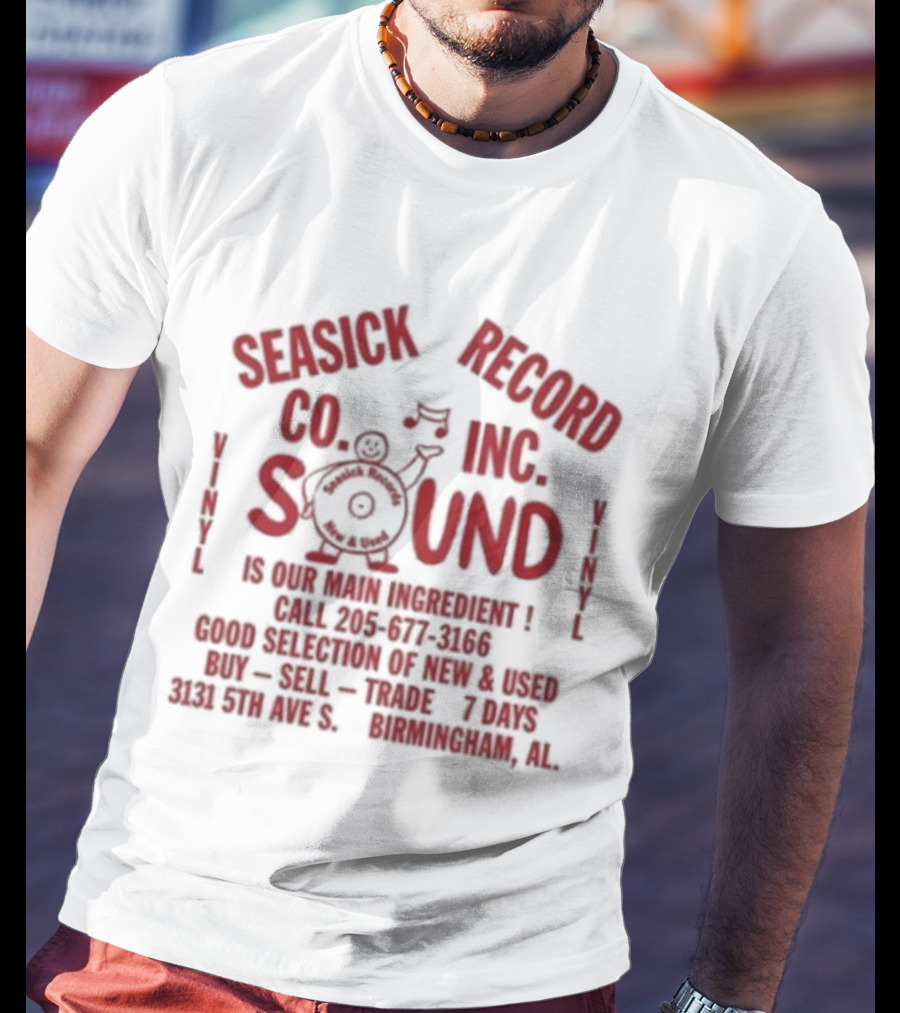 Seasick Record Co Inc Sound Birmingham Alabama 35 RPM 8732 Avenue C Suite Voice Mixes T-Shirt