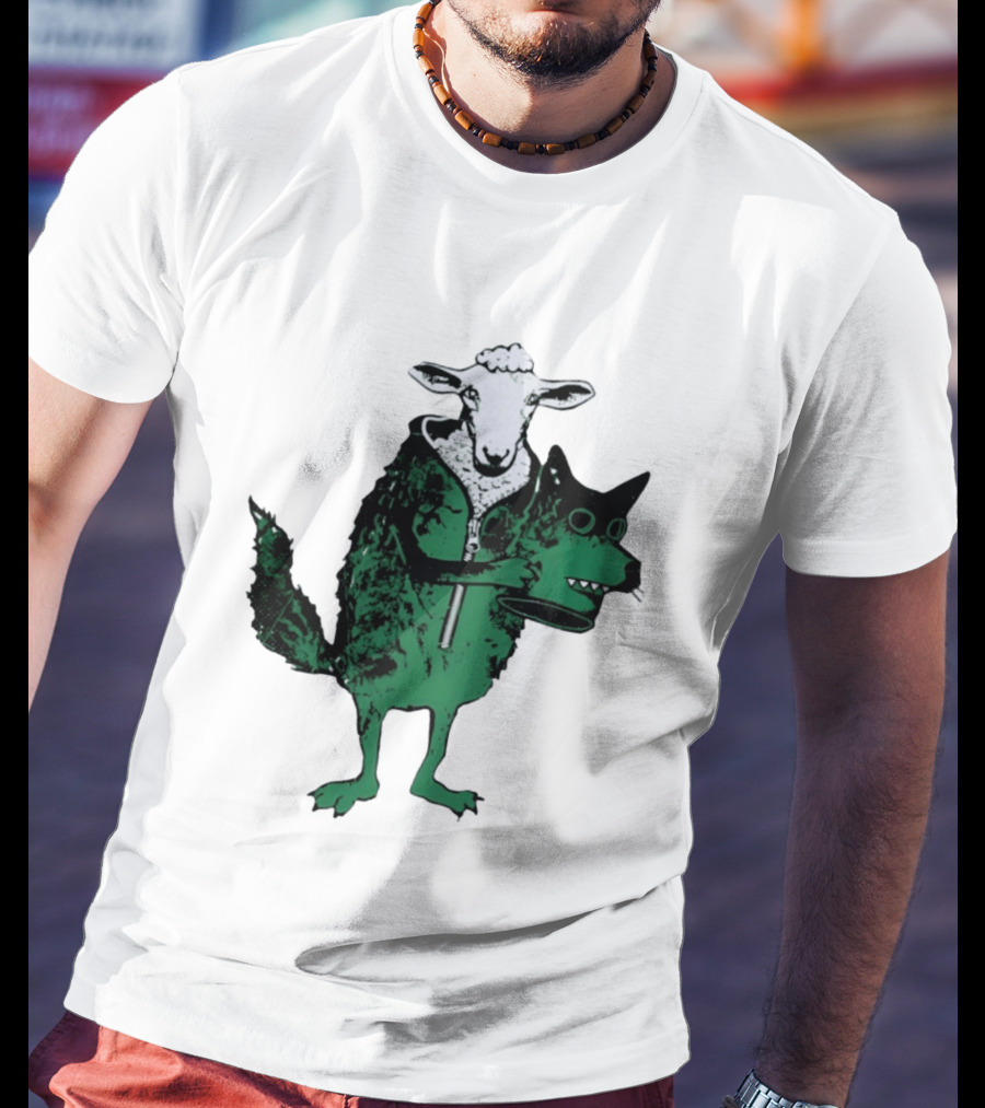 Sheep In Wolf's Clothing Humorous Animal Disguise Joke T-Shirt