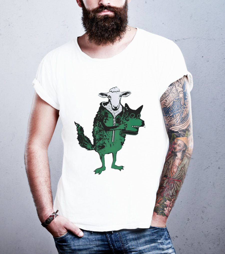 Sheep In Wolf's Clothing Humorous Animal Disguise Joke T-Shirt