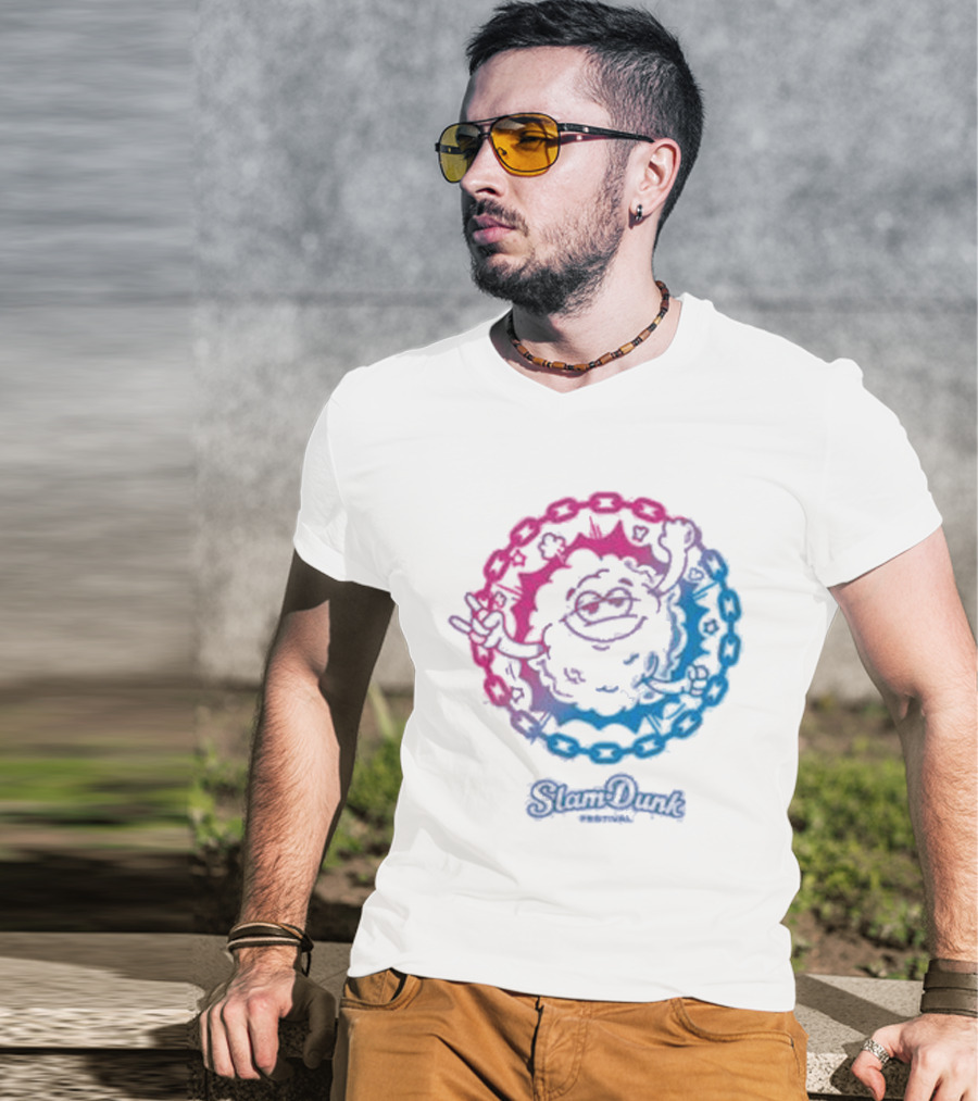 Slam Dunk World Moshy Dreamy Colorful Circle T-Shirt