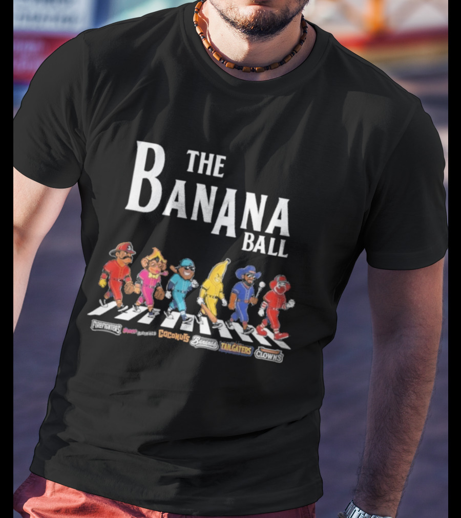 The Banana Ball Walk Abbey Road Cereal Killers Cocoanuts Fruit Batters Tailgaters Players T-Shirt