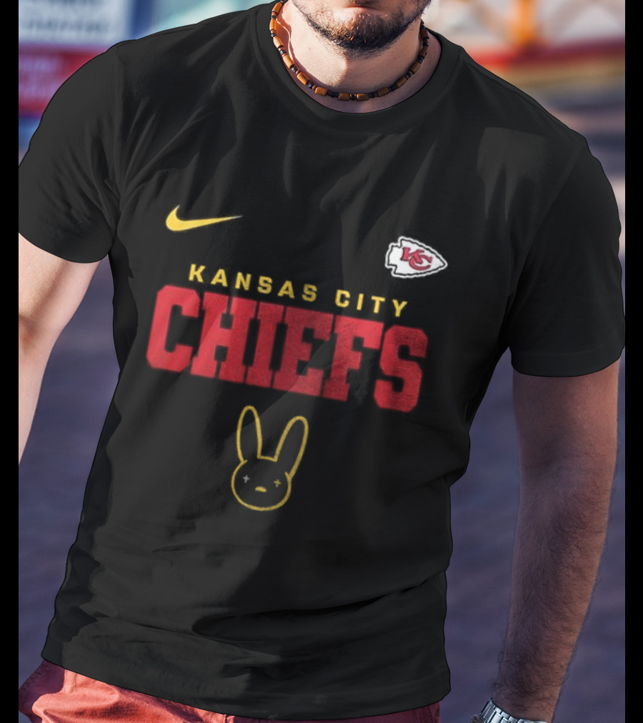 Kansas City Chiefs Bad Bunny El Conejo Malo Vision Skull Nike T-Shirt