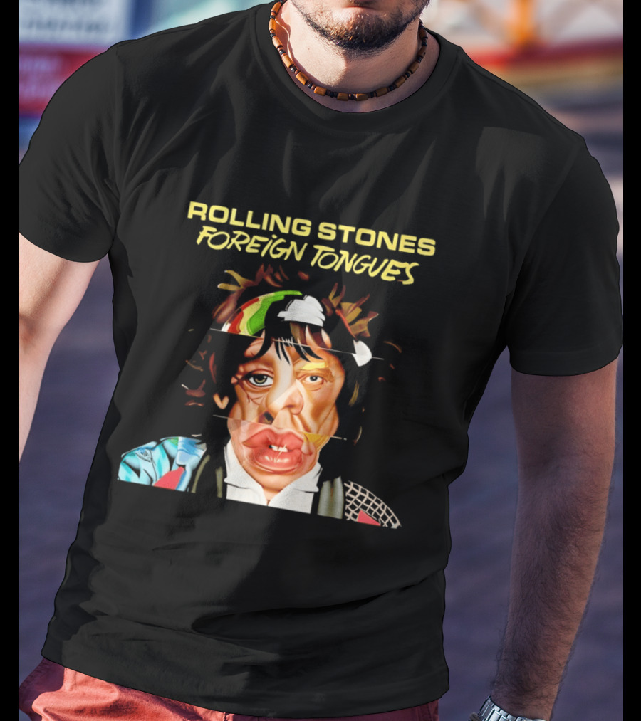 Rolling Stones Foreign Tongues Collage Face 2026 T-Shirt