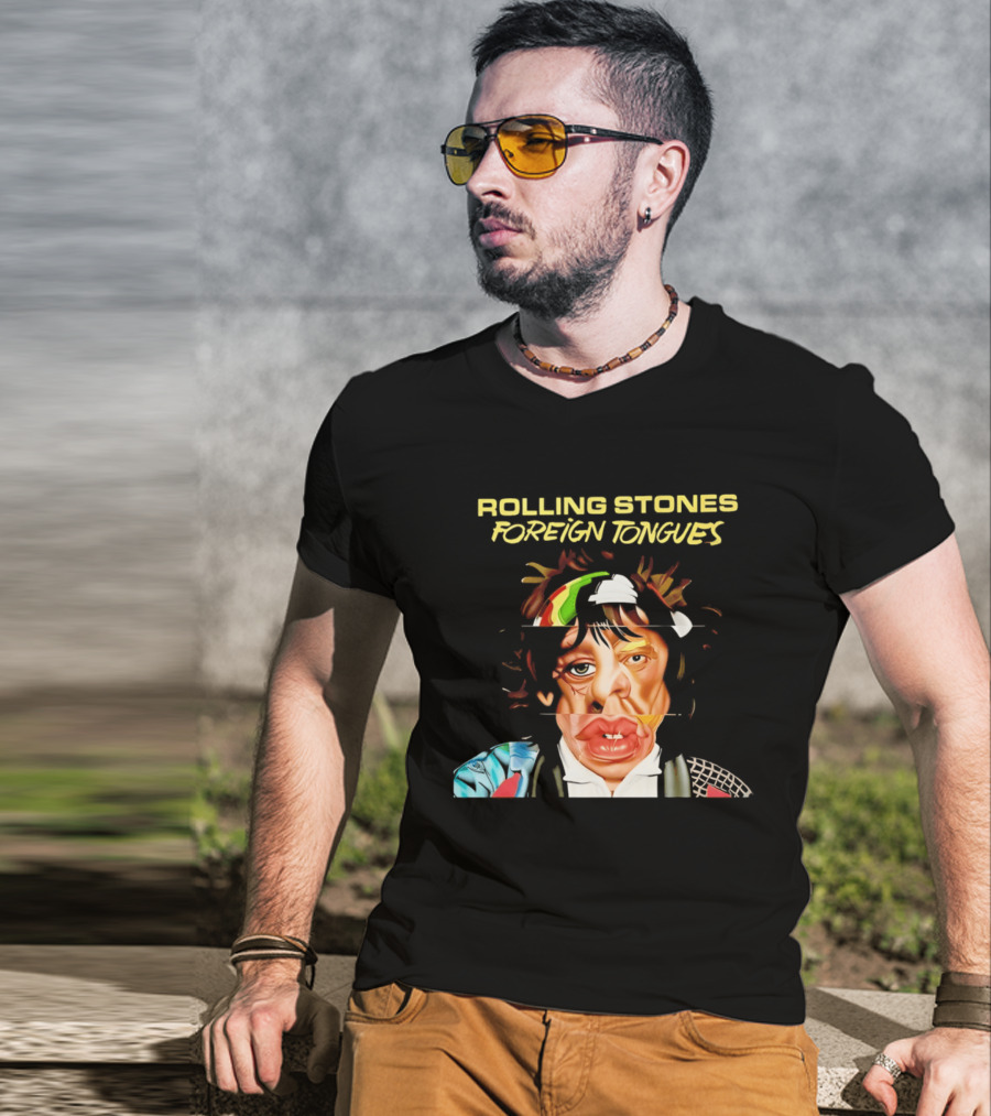 Rolling Stones Foreign Tongues Collage Face 2026 T-Shirt