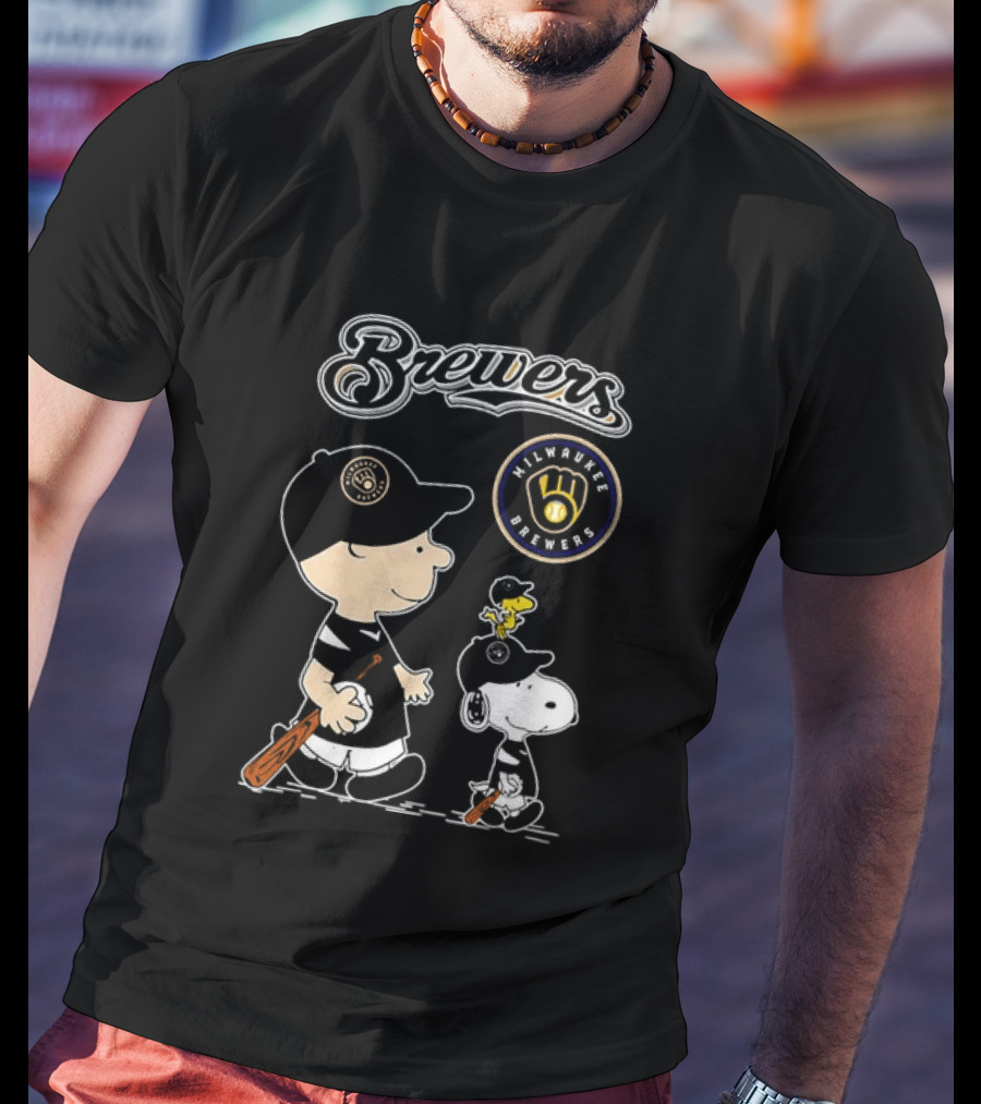 Brewers Milwaukee Snoopy Woodstock Baseball Peanuts 2026 T-Shirt