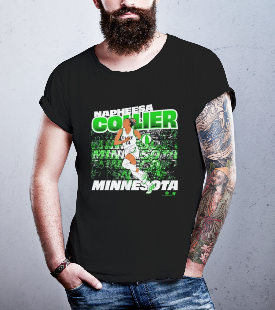 Napheesa Collier Minnesota Lynx Basketball Green Minnesota T-Shirt