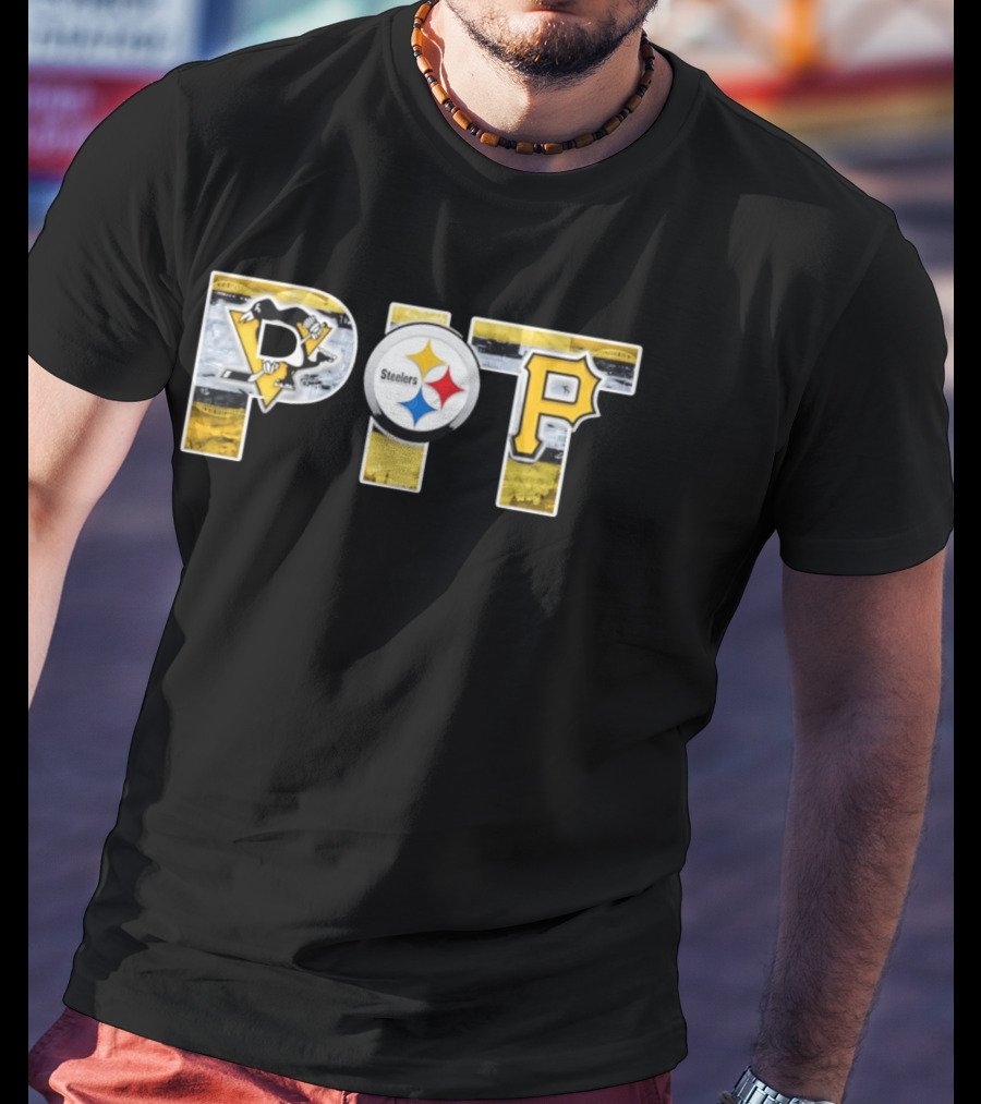 PIT Pittsburgh Steelers Penguins Pirates Fan Pride T-Shirt