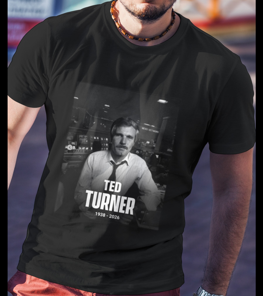 Ted Turner CNN News Network 1938 2026 Remembrance T-Shirt