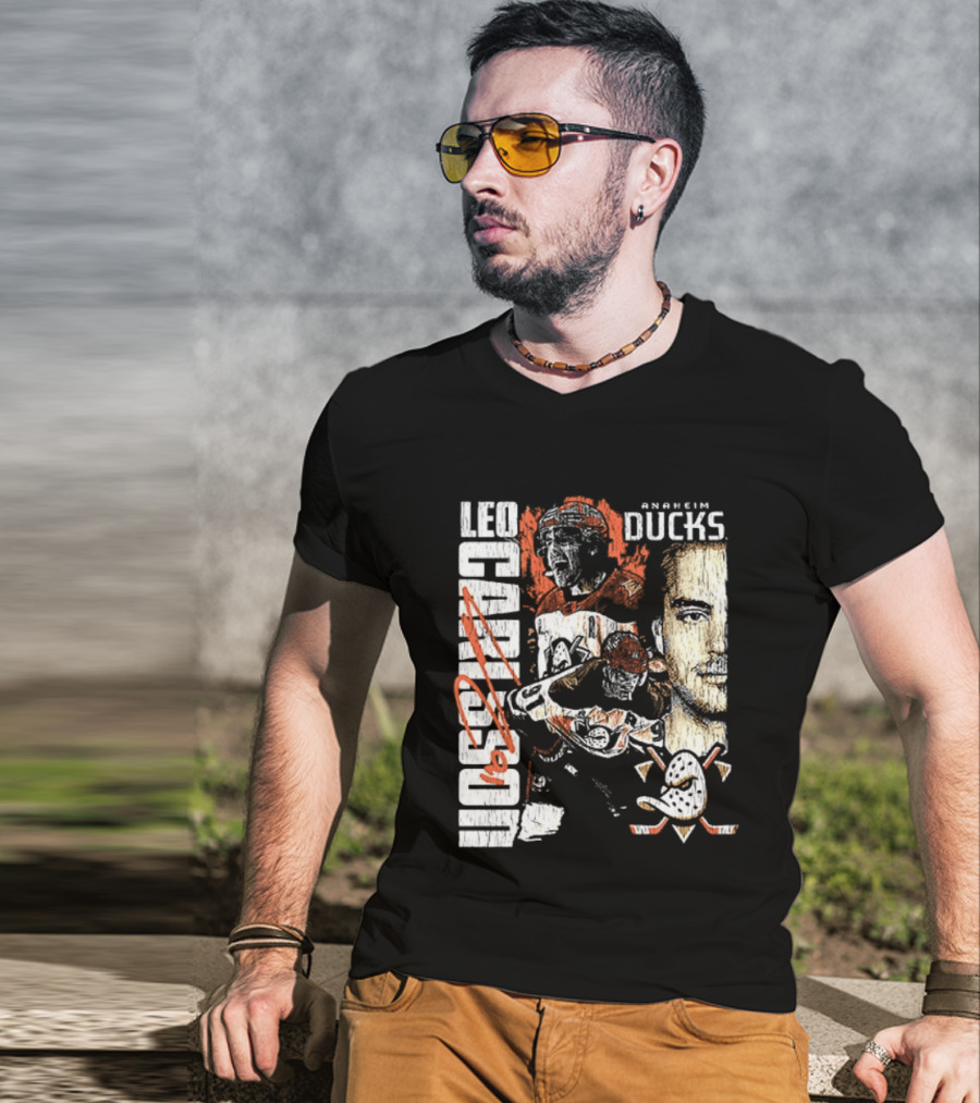 Leo Carlsson Anaheim Ducks Hockey 2026 T-Shirt