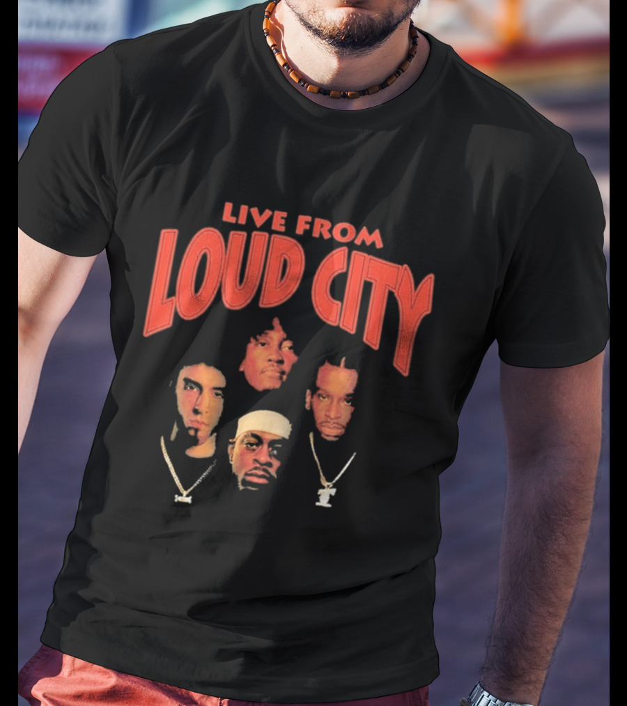Live From Loud City Hip Hop Legends Faces And Chains T-Shirt