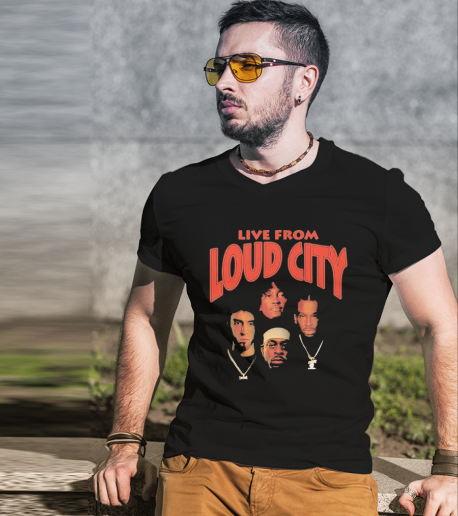 Live From Loud City Hip Hop Legends Faces And Chains T-Shirt