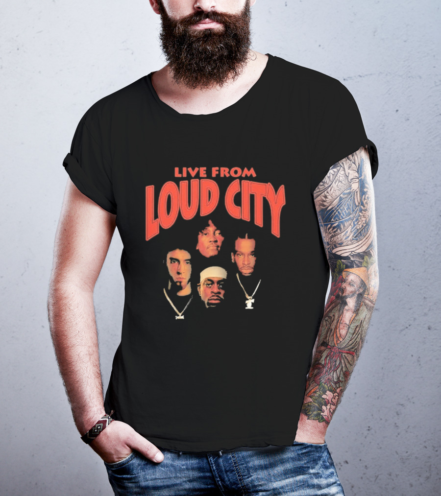 Live From Loud City Hip Hop Legends Faces And Chains T-Shirt