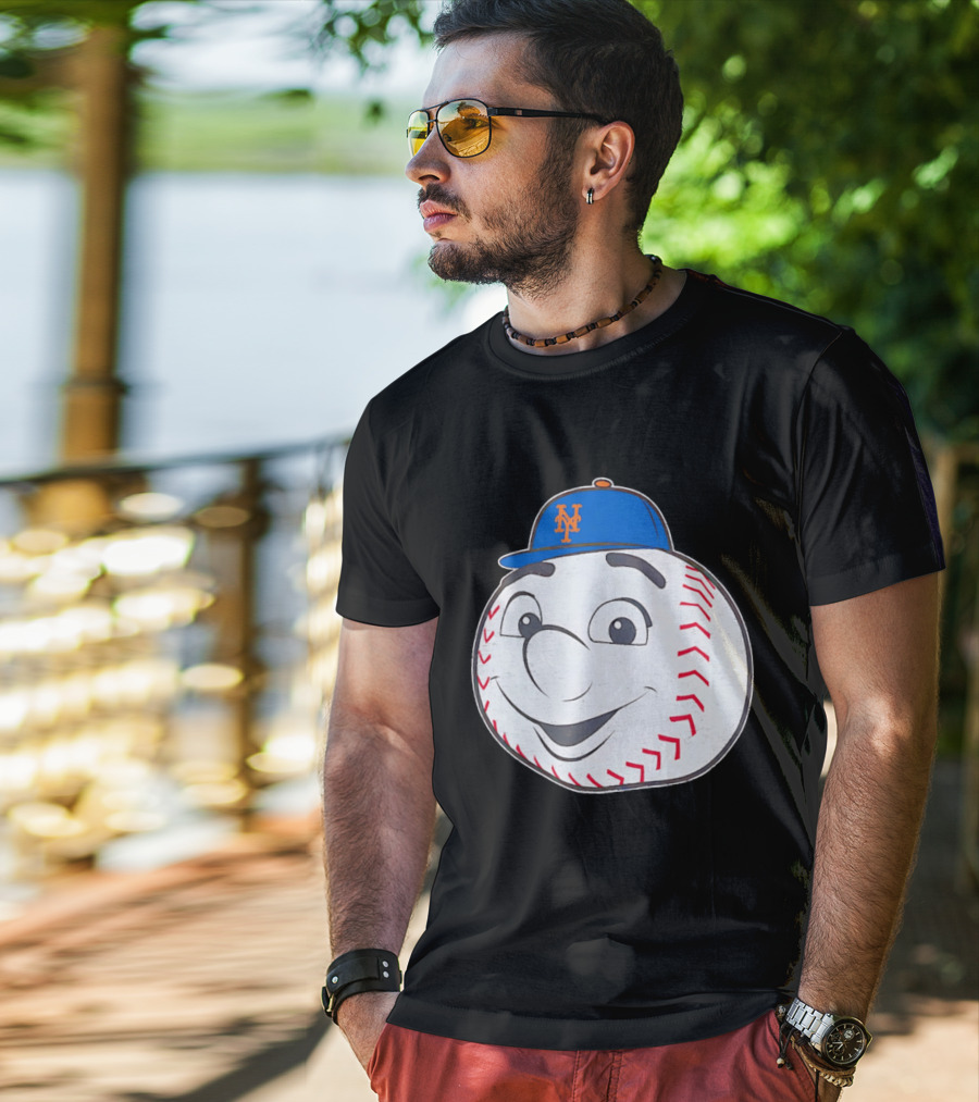 New York Mets Mr. Met Big Face Baseball 2026 T-Shirt