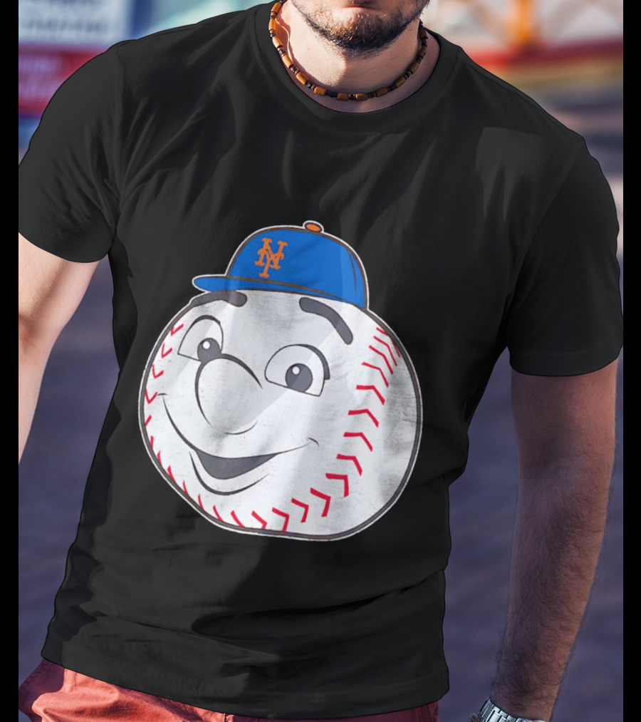 New York Mets Mr. Met Big Face Baseball 2026 T-Shirt
