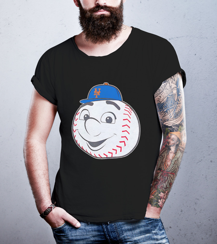 New York Mets Mr. Met Big Face Baseball 2026 T-Shirt