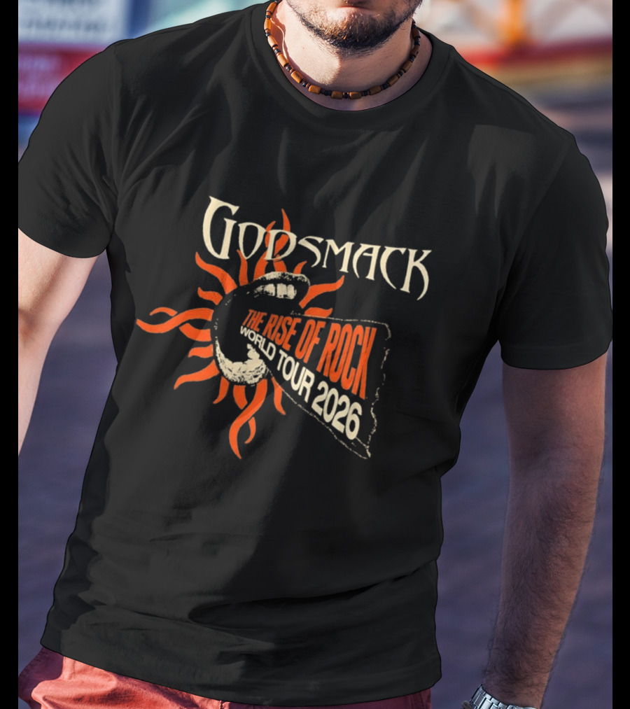 Godsmack The Rise Of Rock World Tour 2026 Sunburst Admat T-Shirt