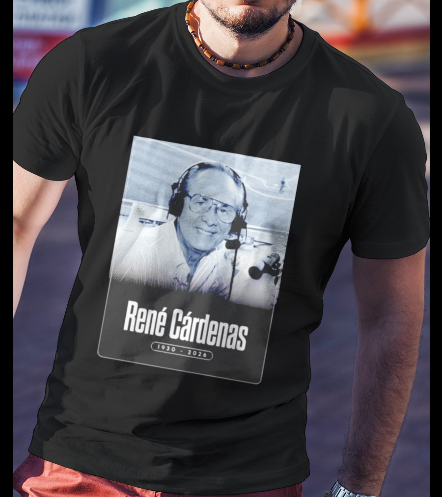 Rene Cardenas 1930 2026 Celebrating Legacy In Broadcasting T-Shirt