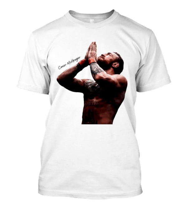 Conor McGregor Returning Pray Pose Tattooed MMA Fighter T-Shirt