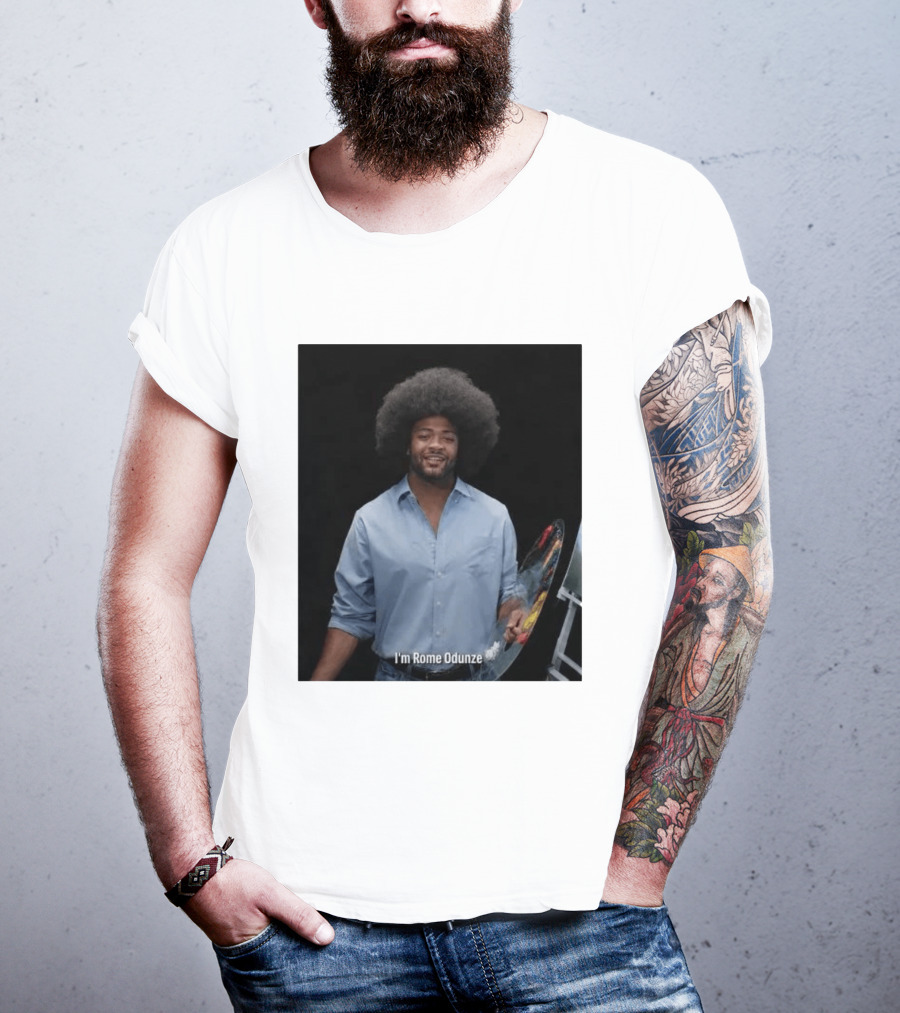 I'm Rome Odunze With Bob Ross Style Transformation T-Shirt