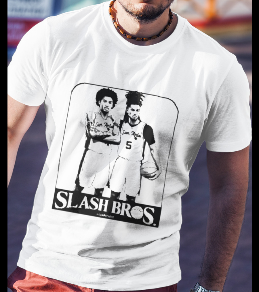San Antonio Spurs Slash Bros Basketball Players T-Shirt