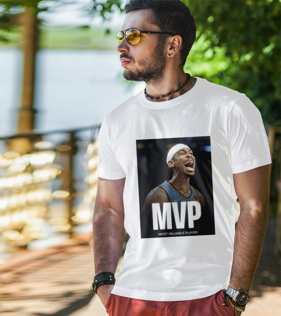 Shai Gilgeous Alexander MVP Most Valuable Player OKC Thunder Celebration T-Shirt