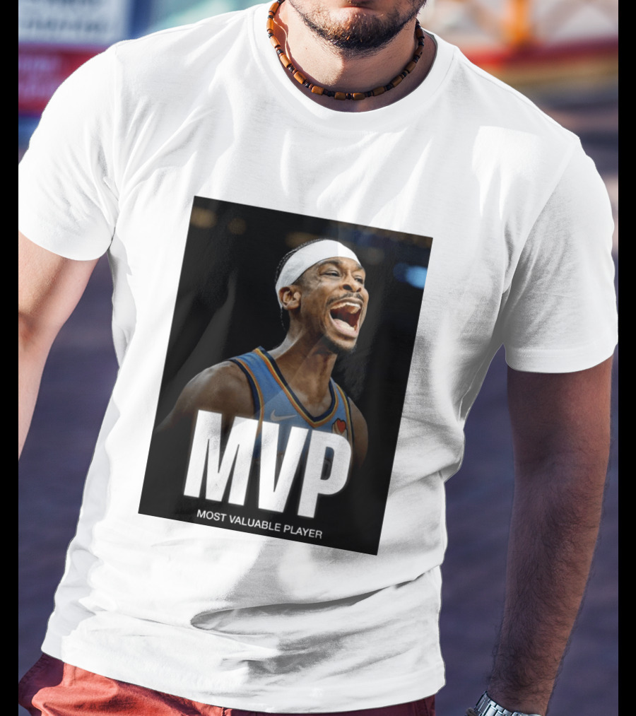 Shai Gilgeous Alexander MVP Most Valuable Player OKC Thunder Celebration T-Shirt