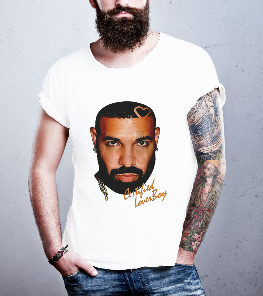 Drake Certified Lover Boy Heart Hair T-Shirt