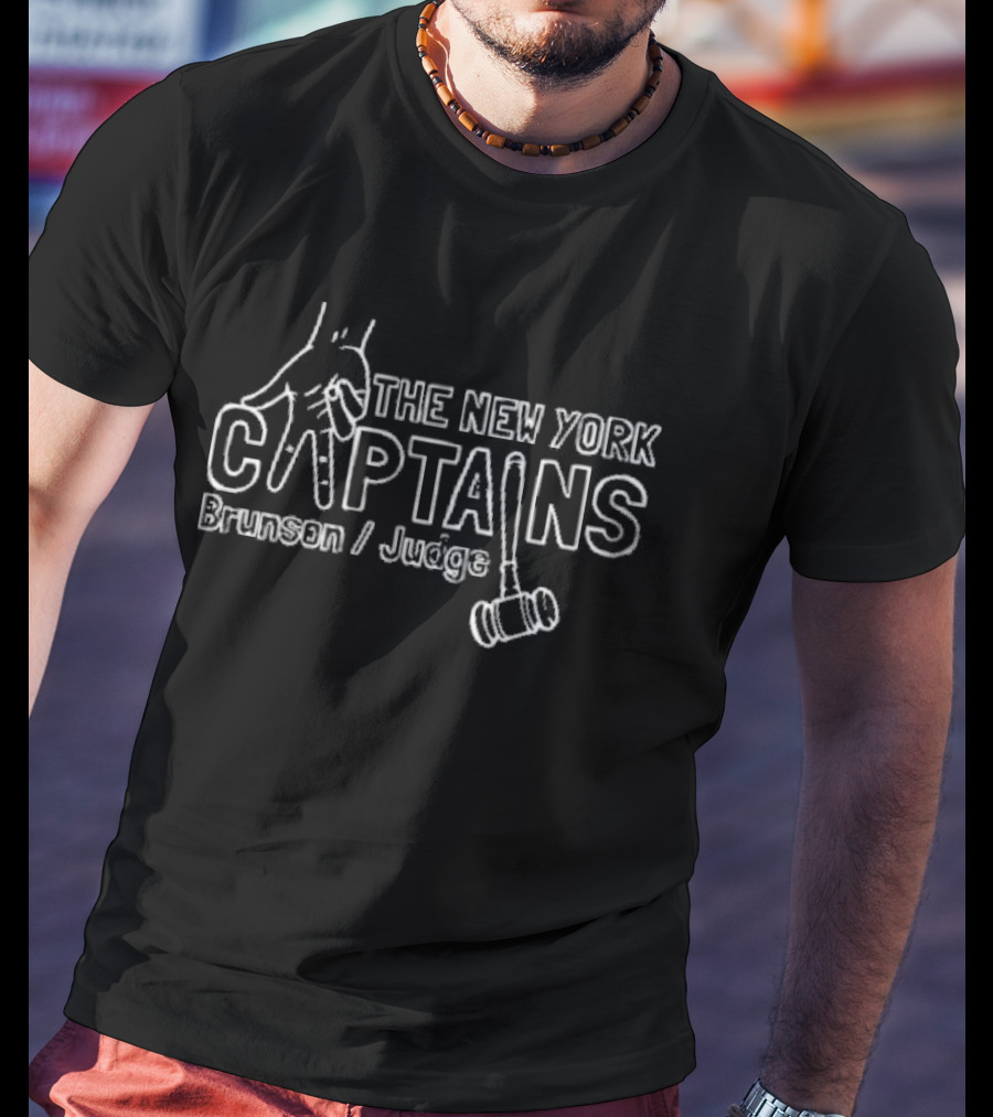 The New York Captains Brunson Judge Gavel Hand T-Shirt
