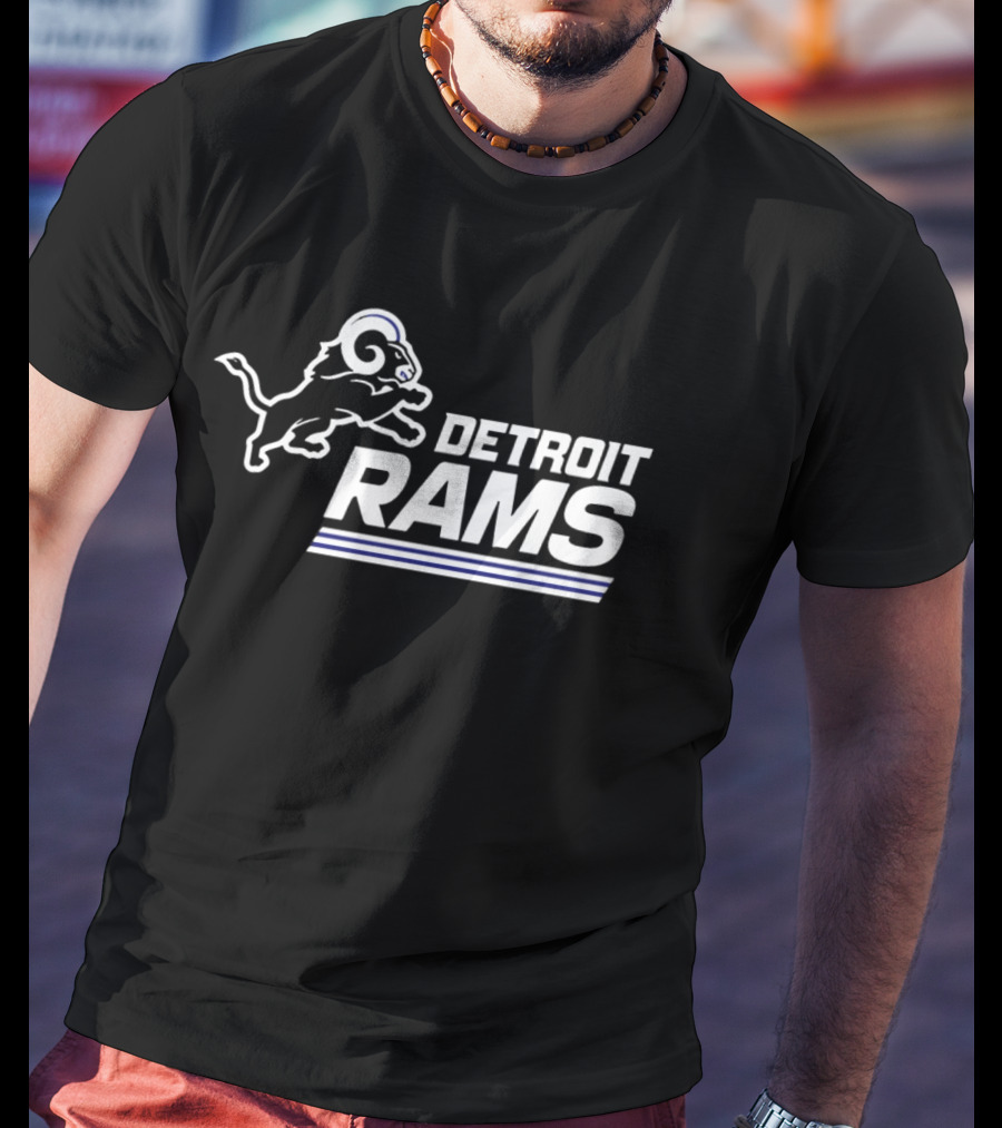 Twisted Gorilla Detroit Rams Los Angeles Lions T-Shirt
