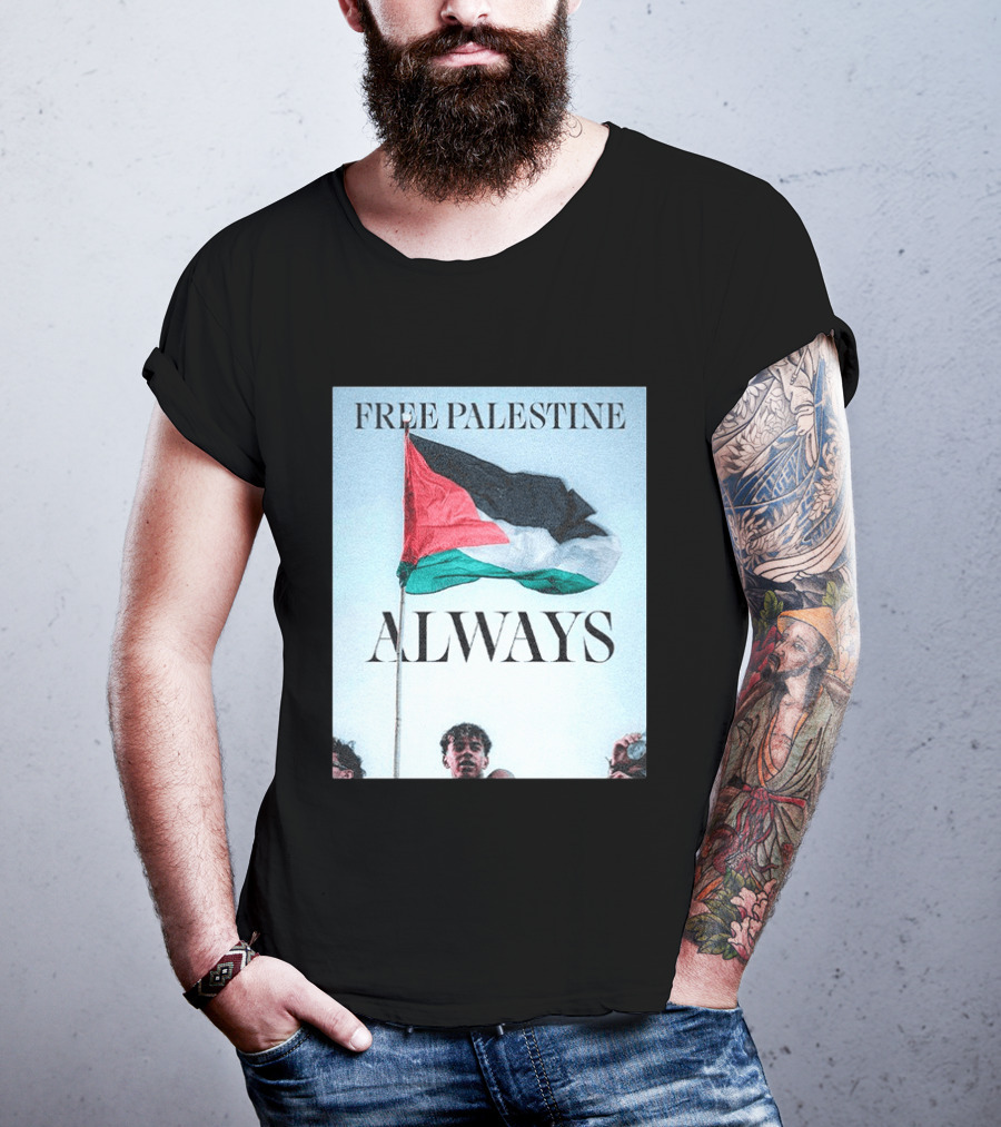 Barcelona FC Lamine Yamal Free Palestine Always Flag T-Shirt