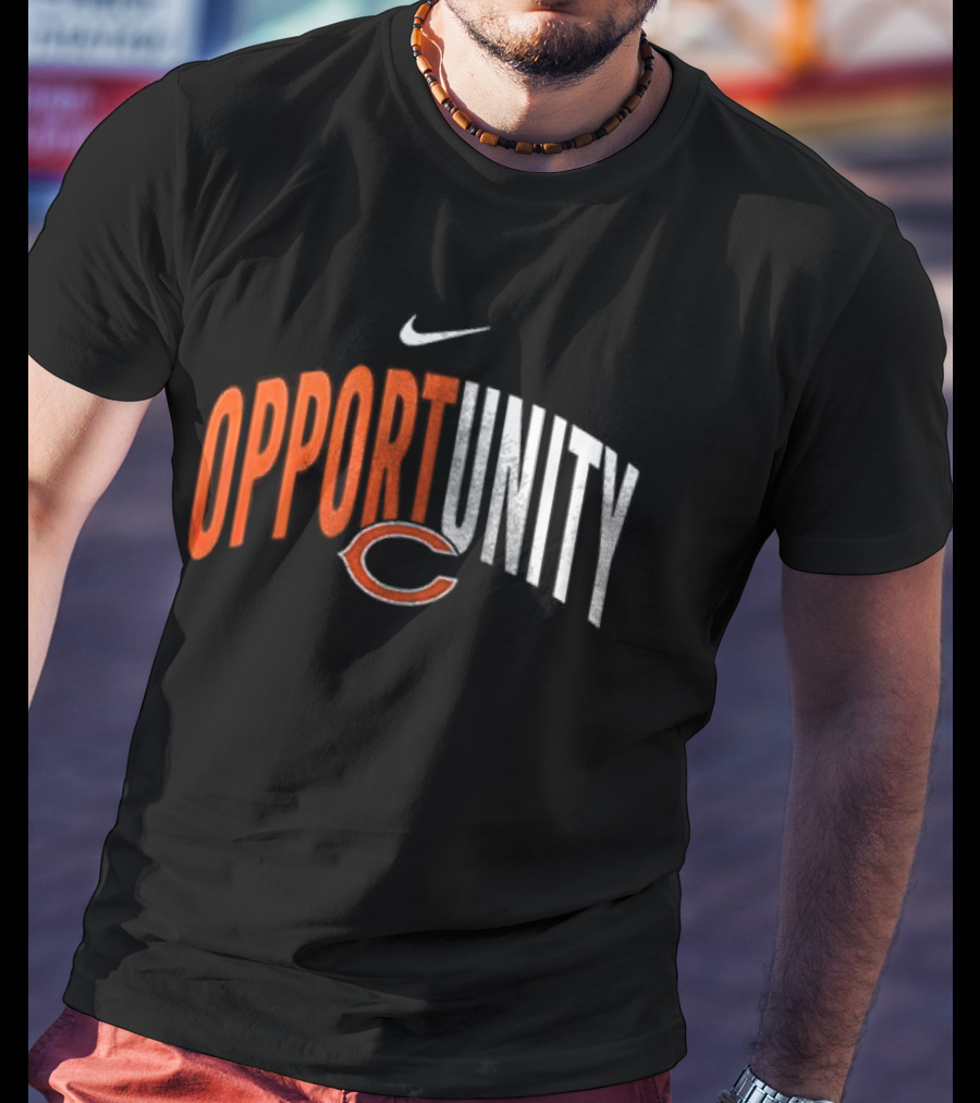 Chicago Bears Opportunity Nike Swoosh C T-Shirt