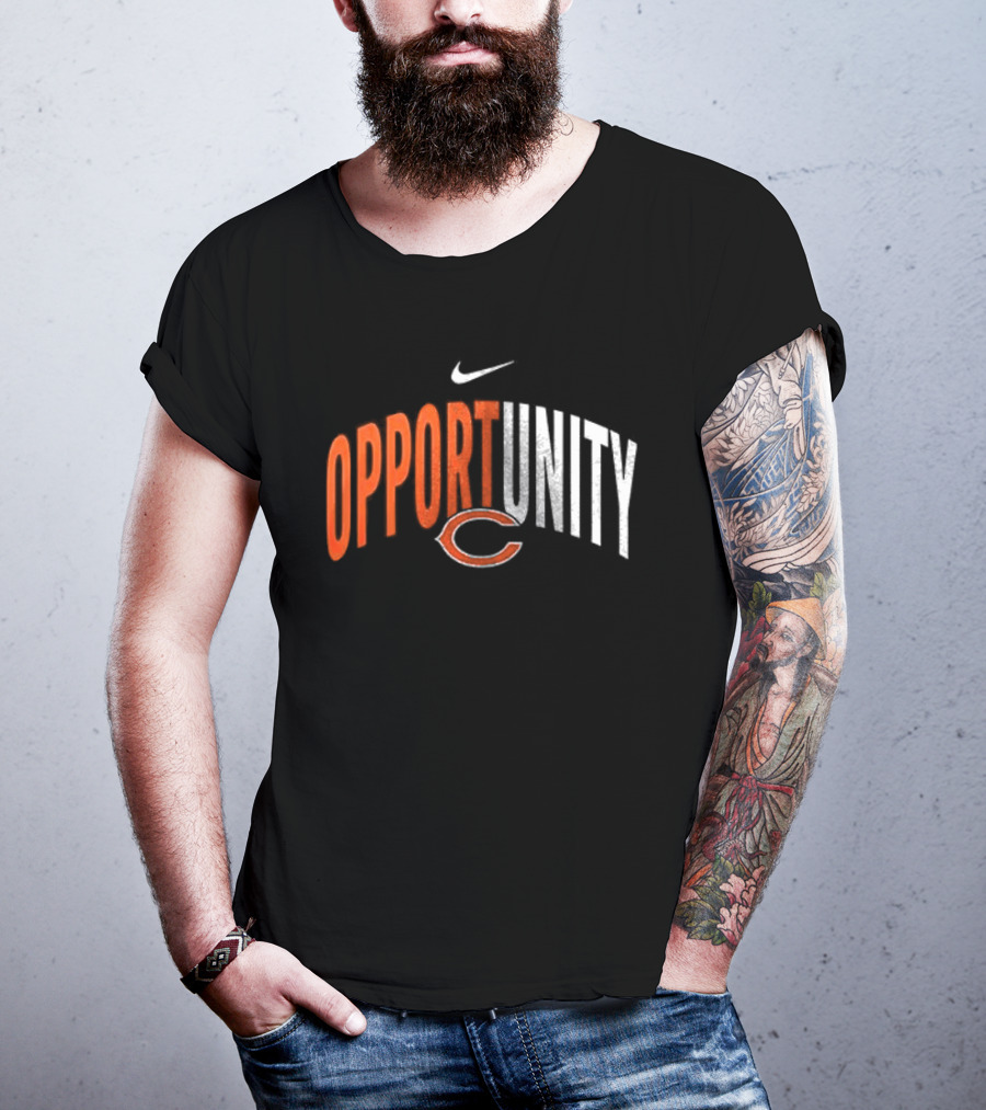 Chicago Bears Opportunity Nike Swoosh C T-Shirt